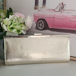 Elegant Muted Gold Clutch Evening Bag